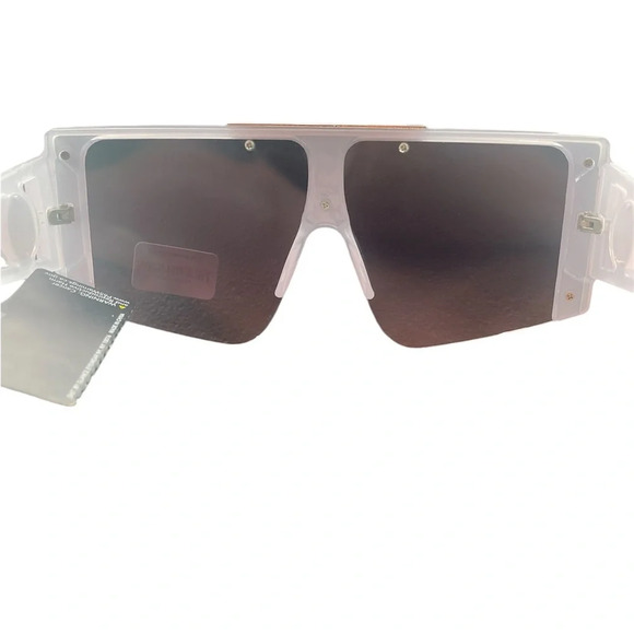 True Religion Lila Rose Frame Oversized Gladiator Futuristic Sunglasses - Picture 3 of 6